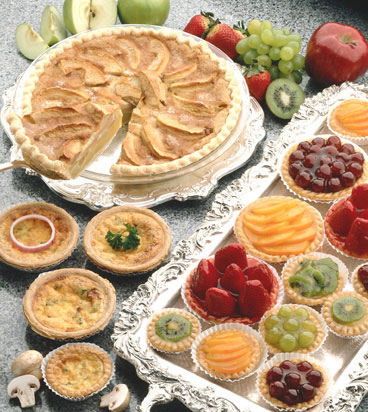 Sweet pies and tarts.