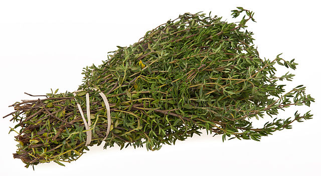 a bunch of thyme.