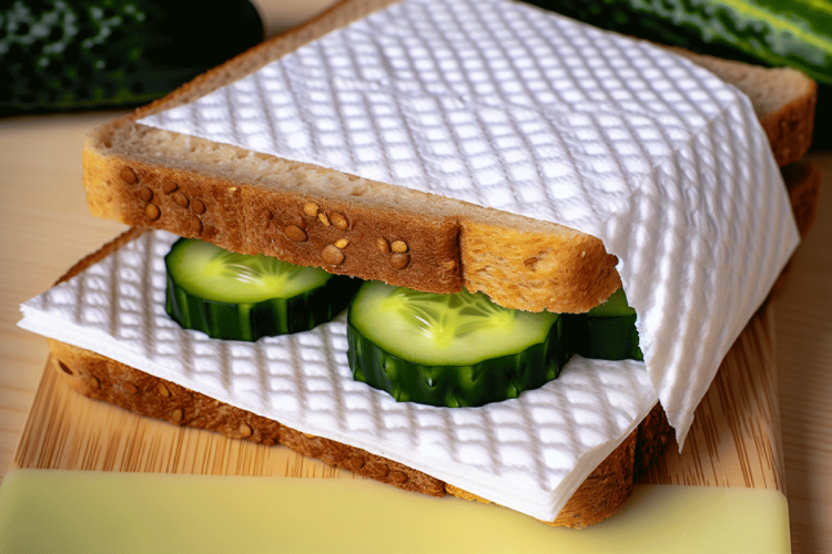 Kithchen towles help preventing soggy bread.